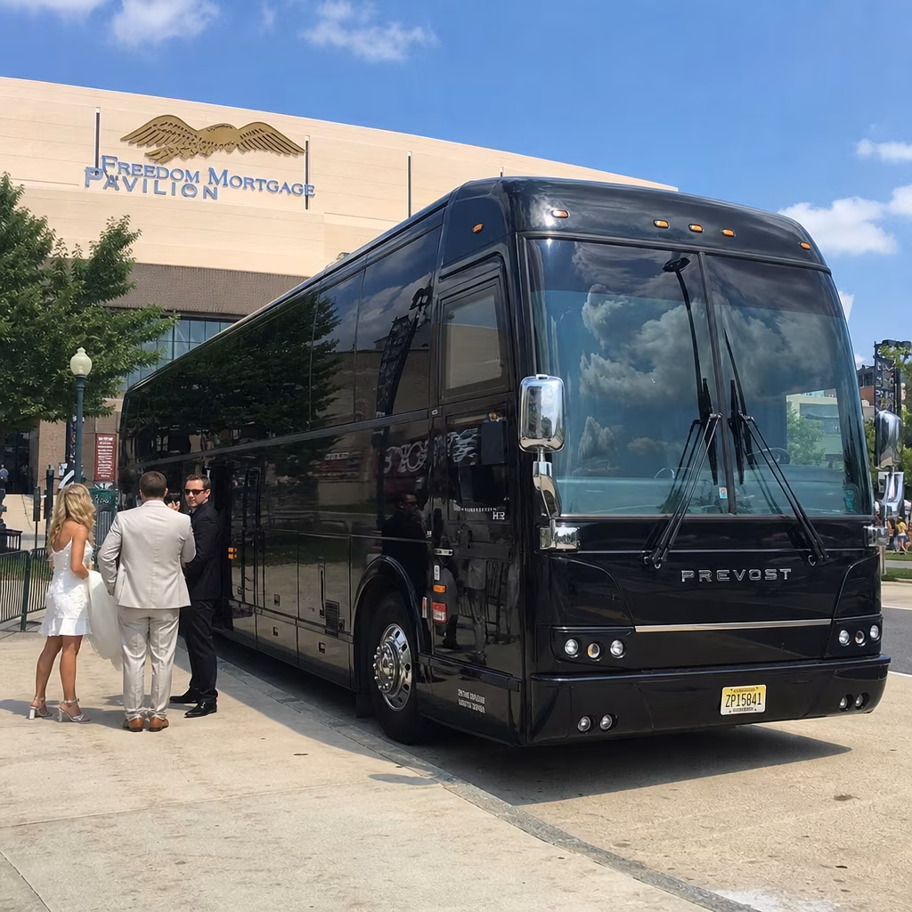 Rent a Bus to Freedom Mortgage Pavilion