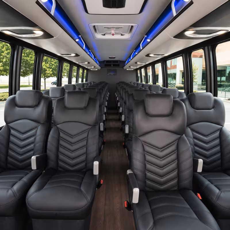 15-35 Passenger Minibus Interior
