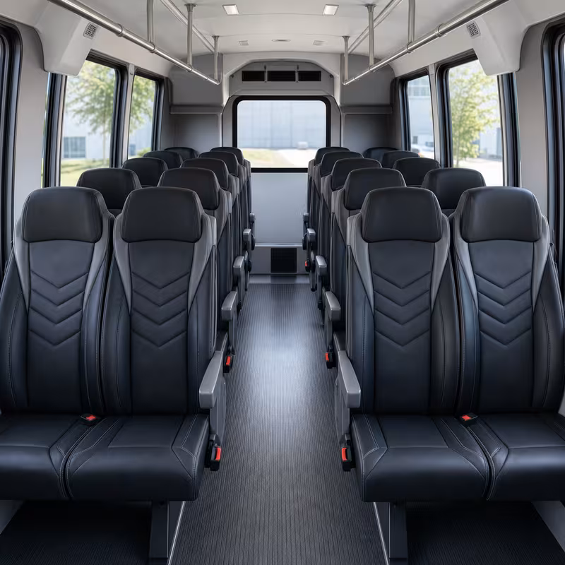 15-35 Passenger Minibus Interior