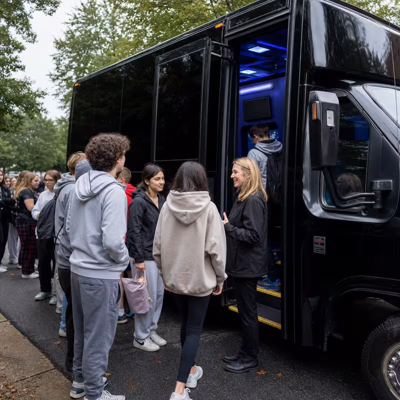 Trenton School Transportation fleet vehicle