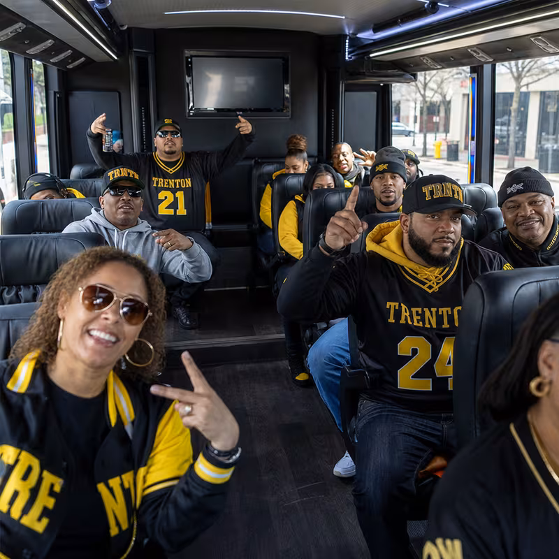 Trenton Sporting Event Transportation fleet vehicle