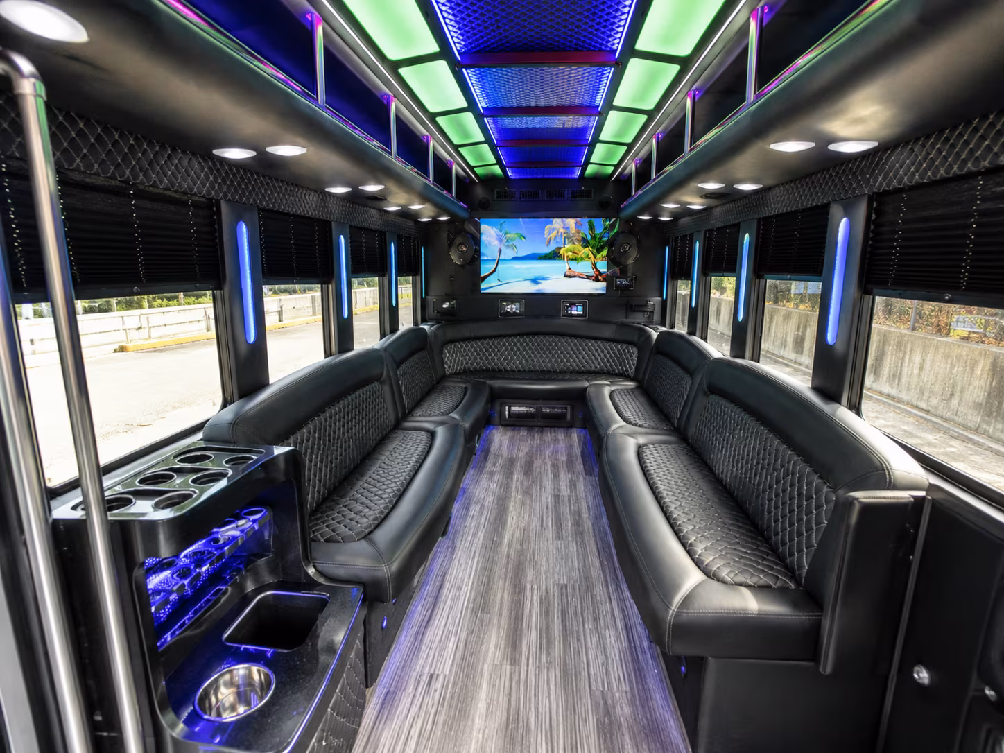 Trenton Bachelor & Bachelorette Transportation party bus exterior