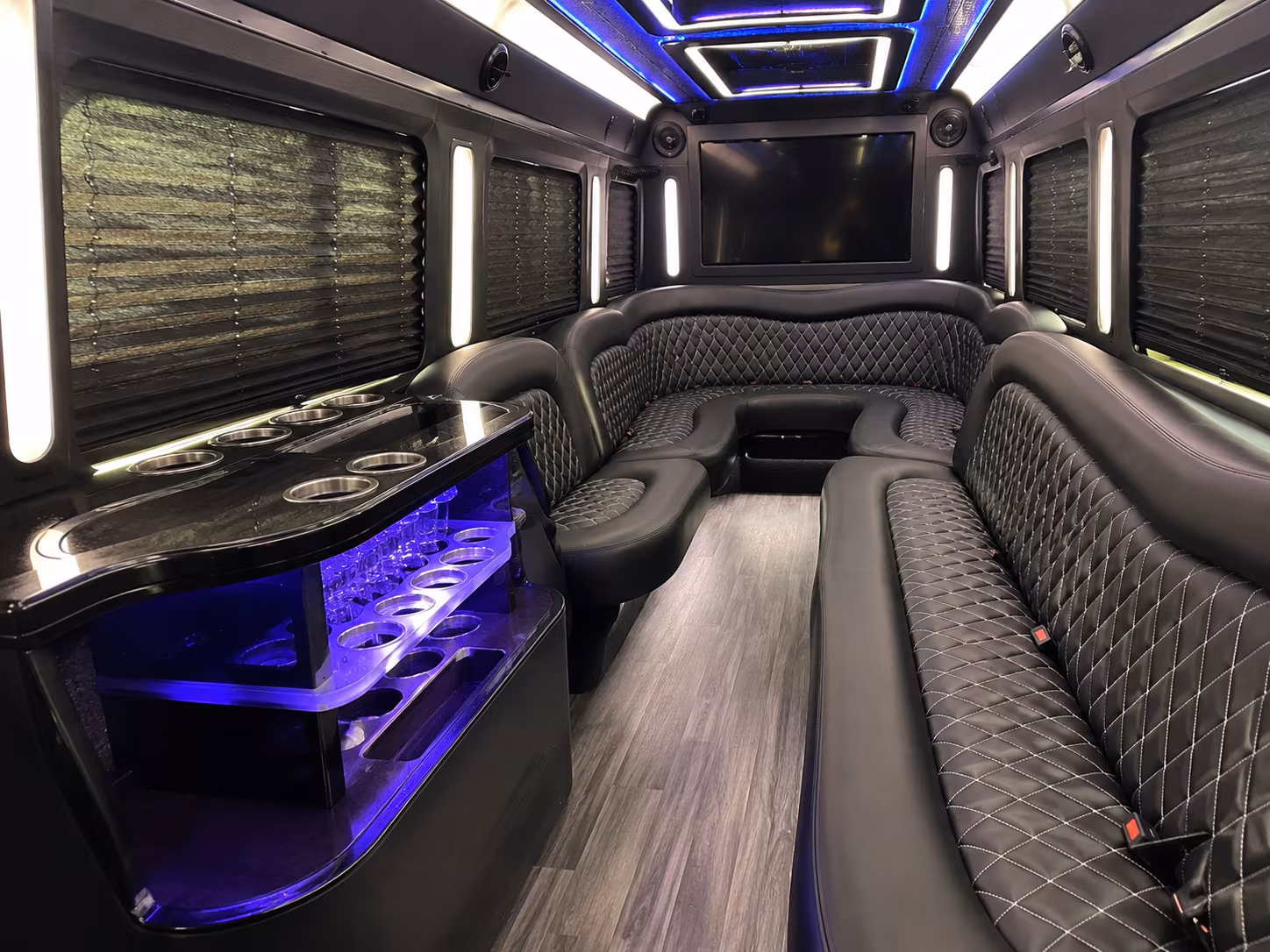 Trenton Bachelor & Bachelorette Transportation party bus exterior