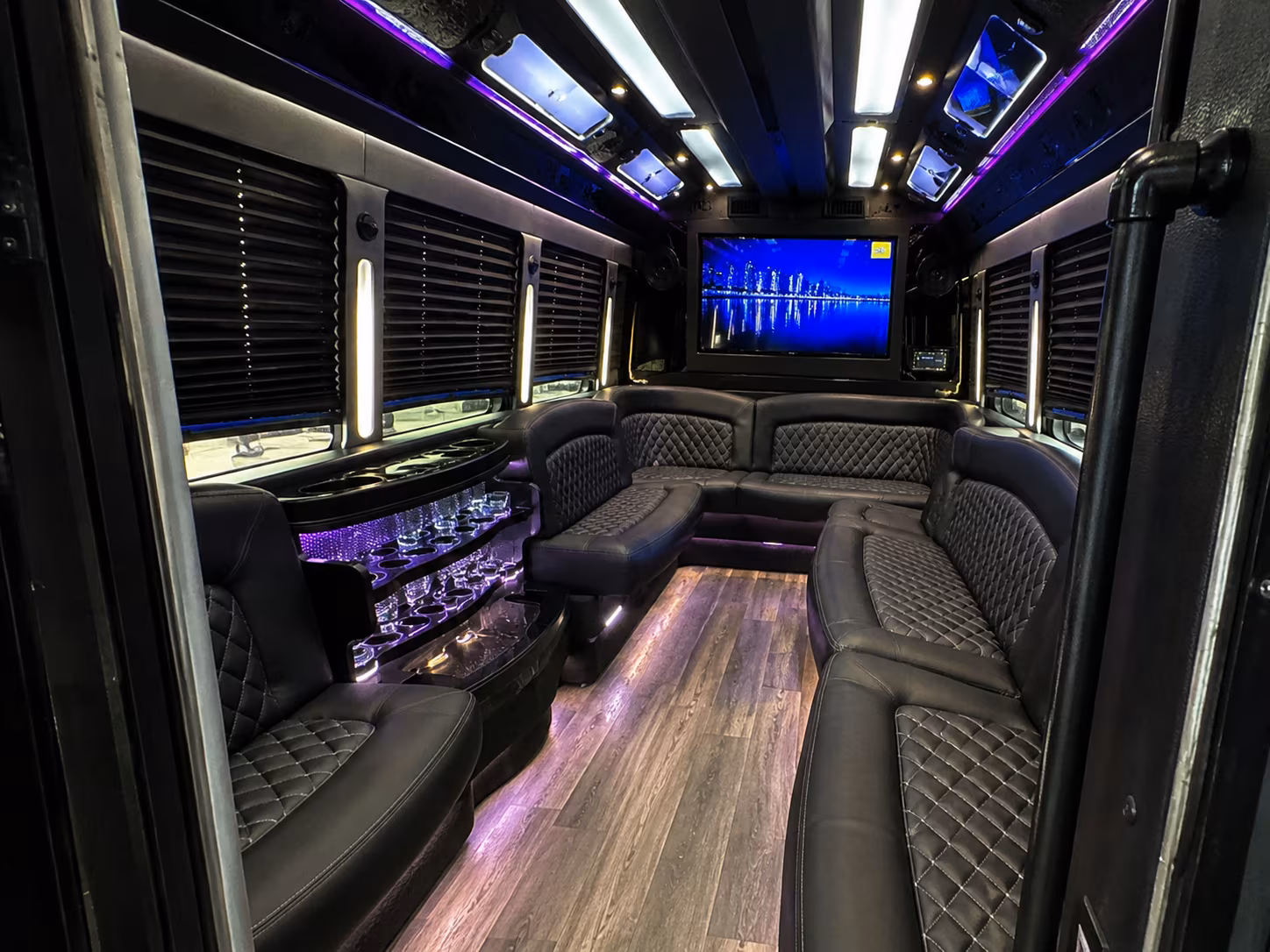 Trenton Bachelor & Bachelorette Transportation party bus exterior