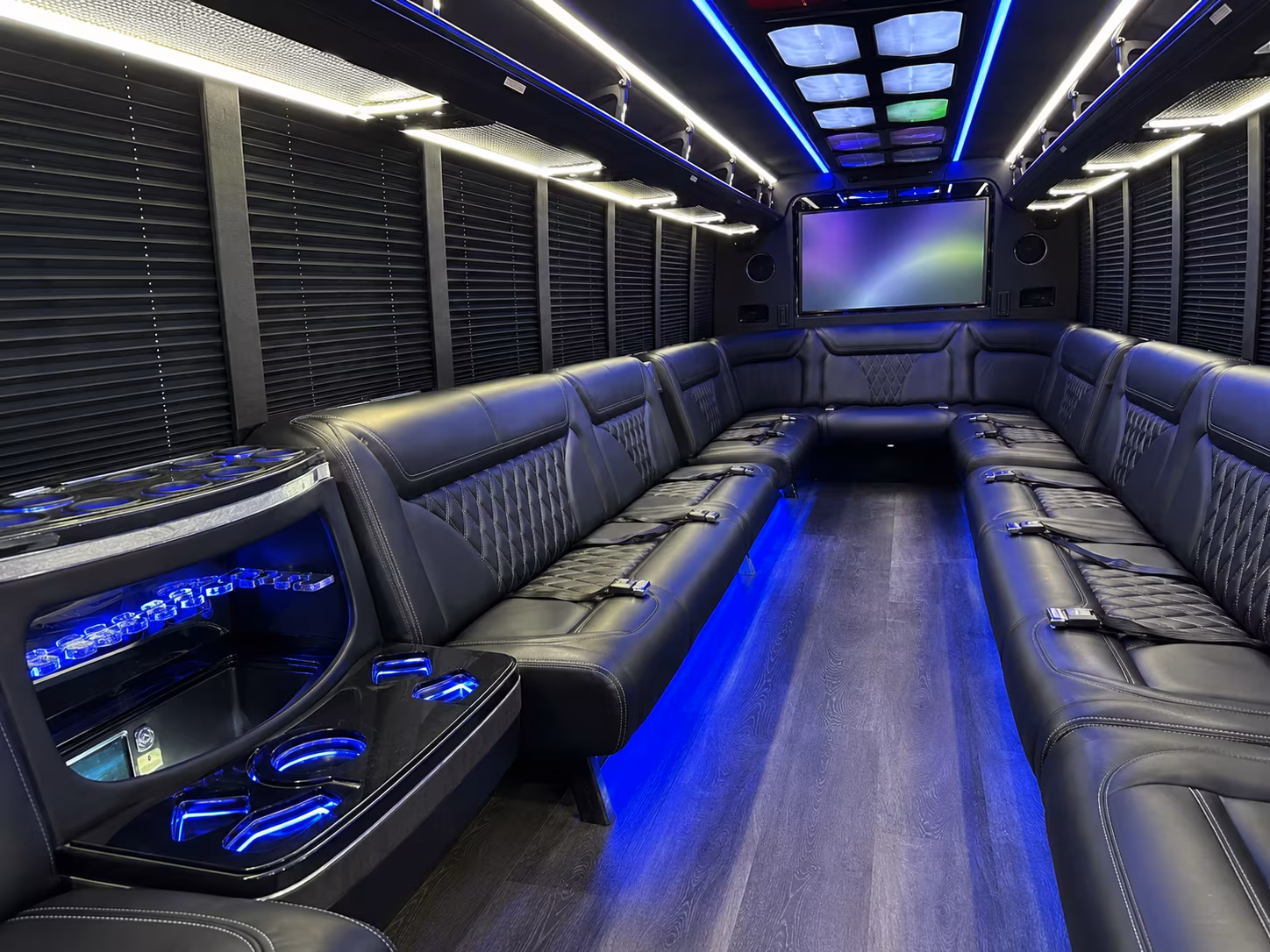 Trenton Birthday, Sweet 16, & Quinceañera Transportation party bus exterior
