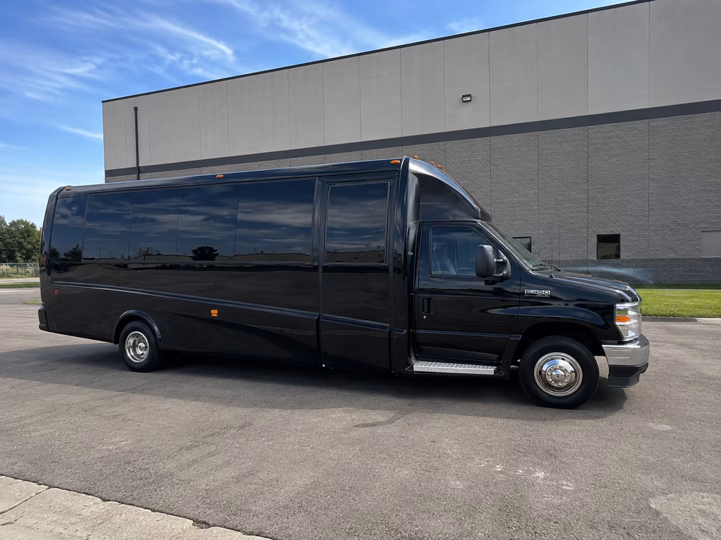 Trenton Corporate Transportation party bus exterior