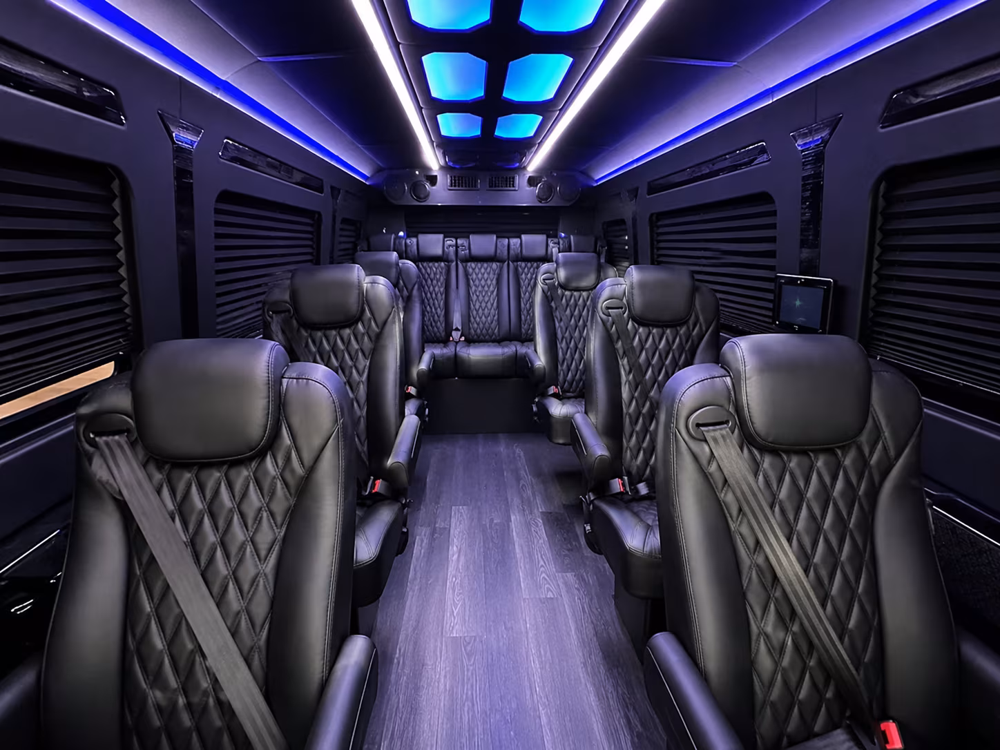 Trenton Corporate Transportation party bus interior