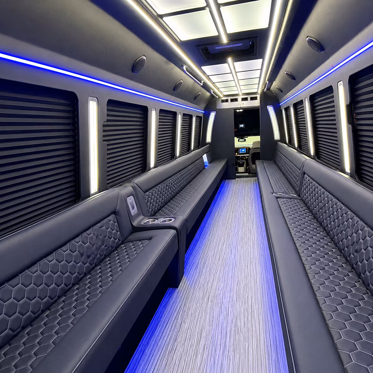 Trenton Private Event Transportation party bus exterior