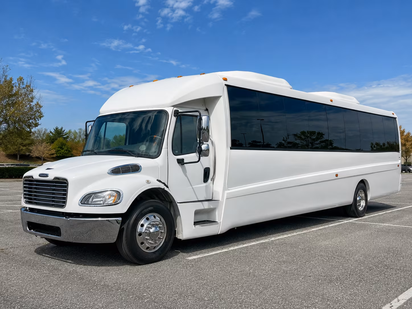 Trenton Private Event Transportation party bus exterior