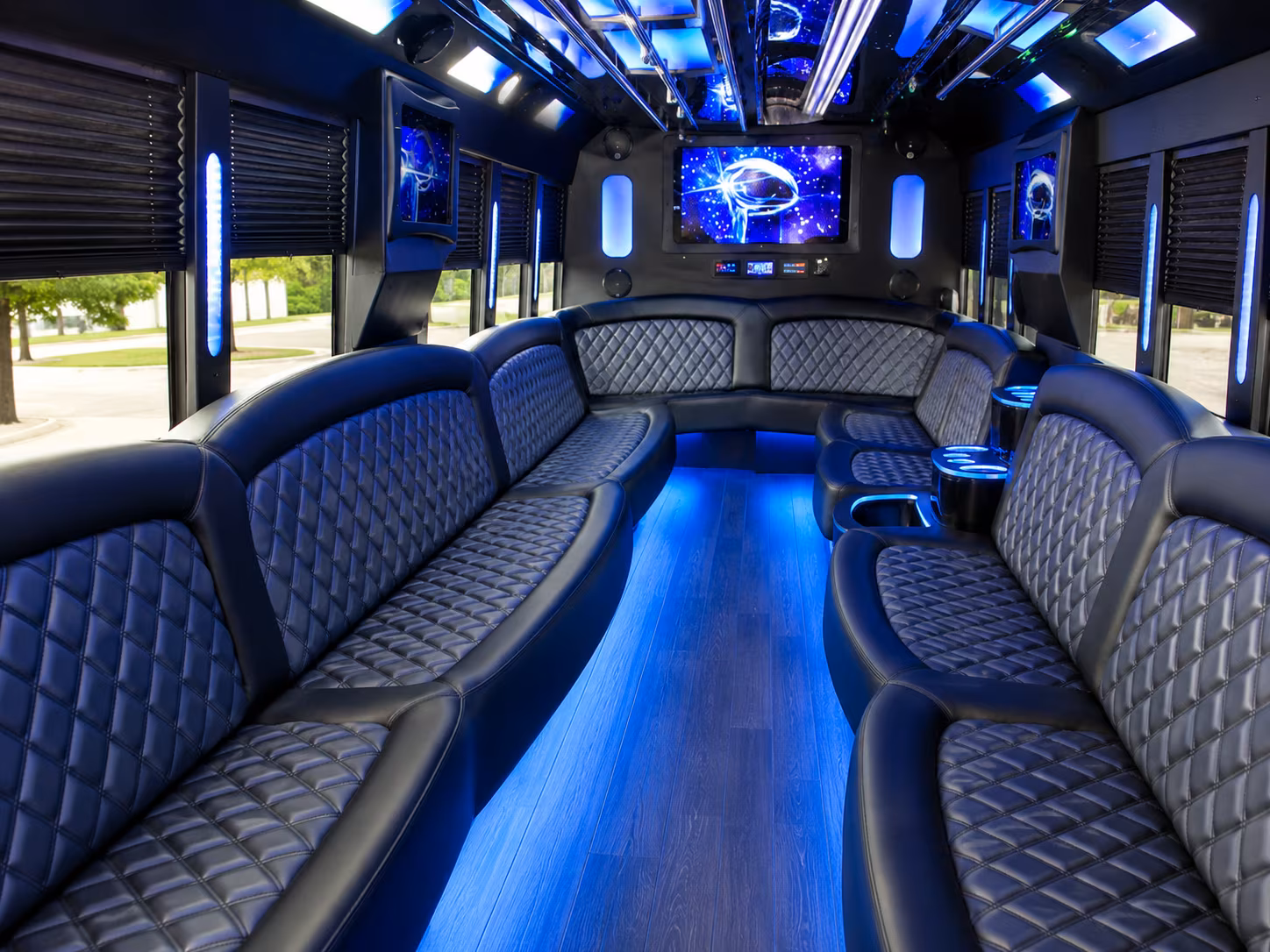 Trenton Private Event Transportation onboard seating