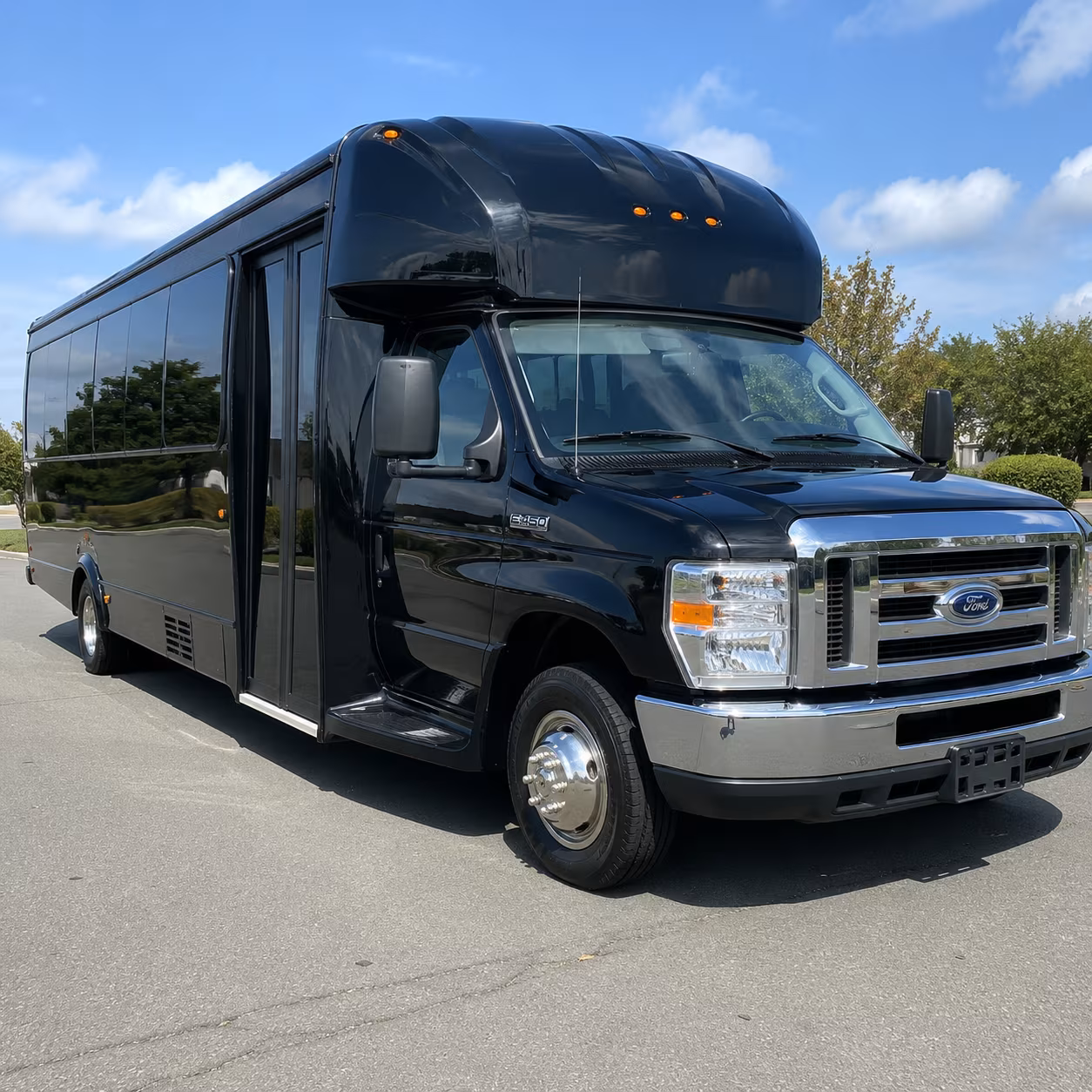 Trenton Prom & Homecoming Transportation party bus exterior