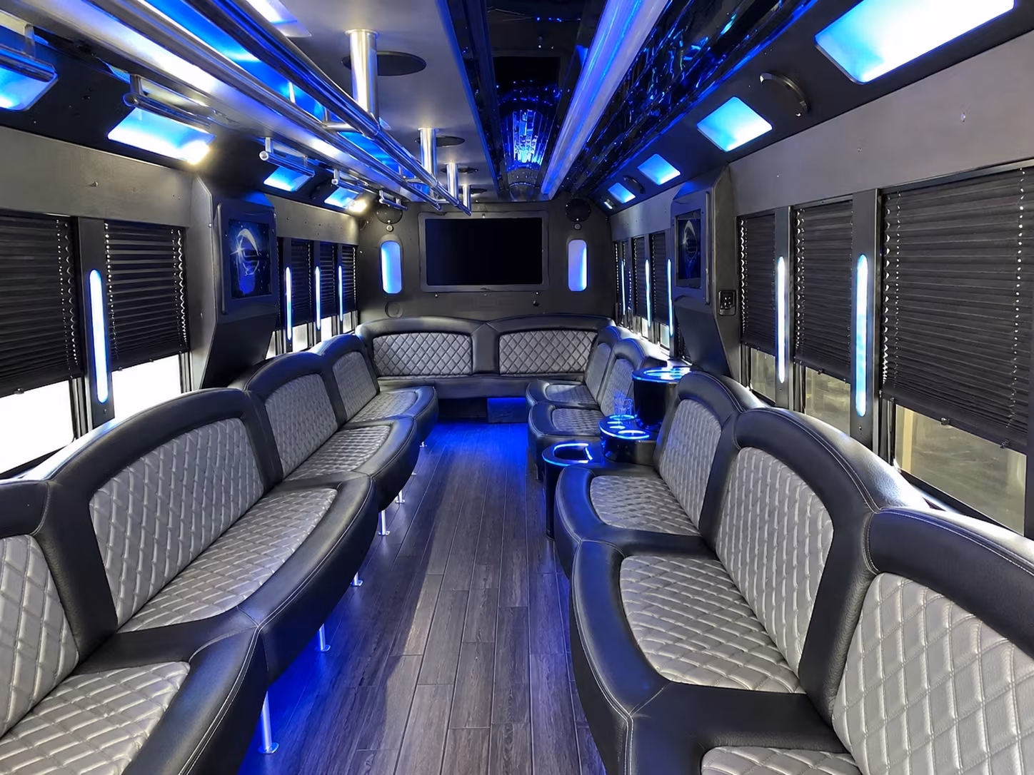 Trenton Prom & Homecoming Transportation party bus exterior