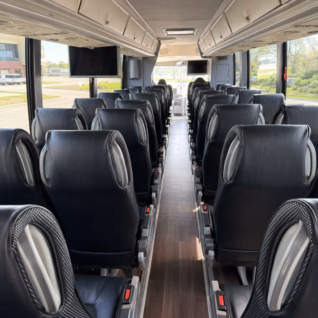 Trenton School Event Transportation party bus exterior