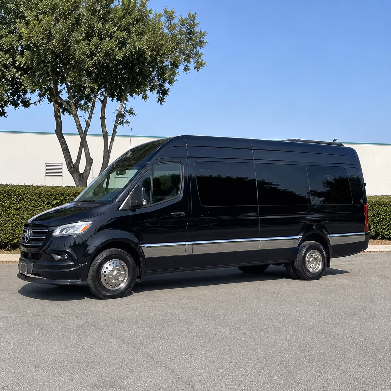 Trenton School Event Transportation party bus exterior