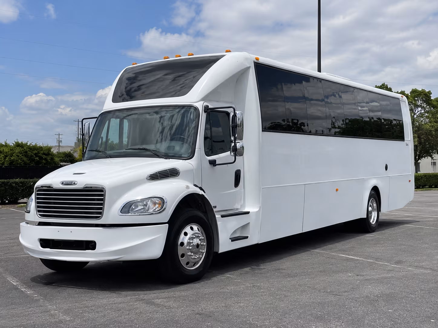 Trenton Sporting Event Transportation party bus exterior