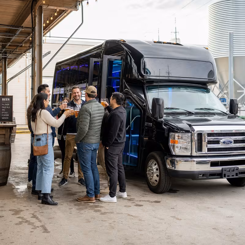 Trenton Winery & Brewery Tour Transportation fleet vehicle